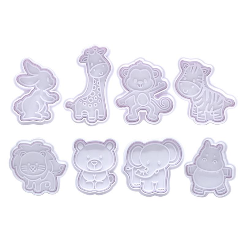 Baking Kitchen Kids - 4Pcs Animal Cookie Cutter Set -