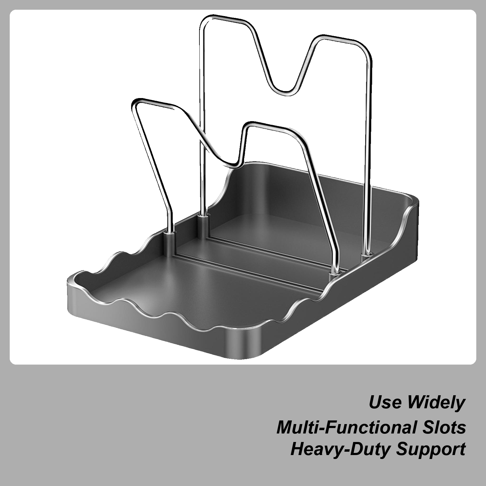 Kitchen Baking Pantry - Pot Lid Rack Vertical Spoon Drying