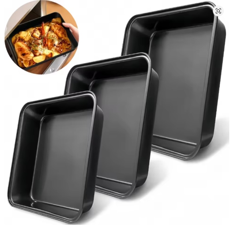 Kitchen Baking - Kitchen Nonstick Rectangular Carbon Steel Roasting