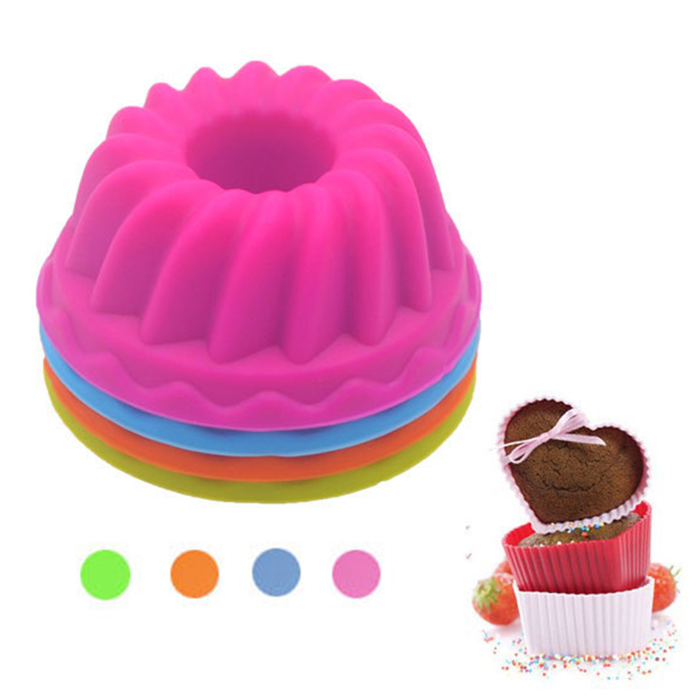 Kitchen Baking Utensils - 12 Cái/Bộ Của Khuôn Bánh Silicone