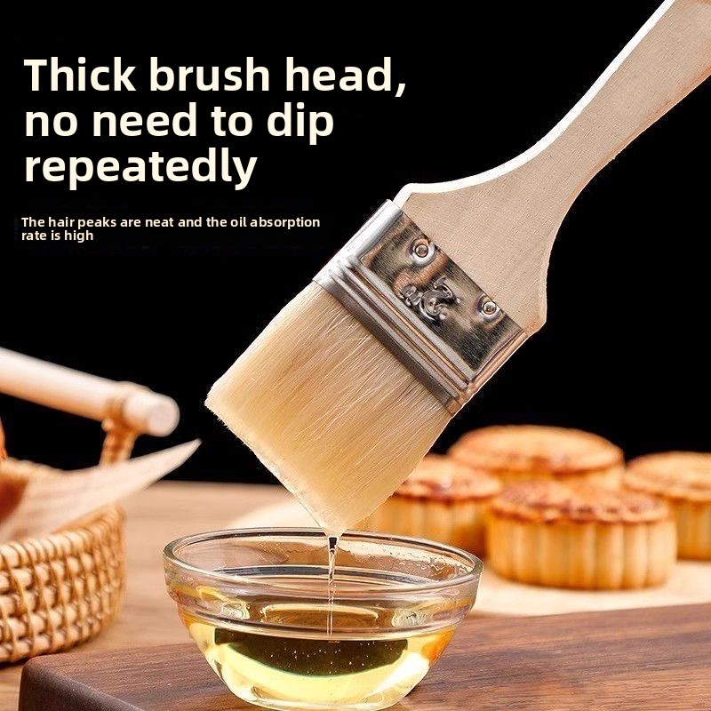 Wooden Handle Wool Brush Soft  - đánh giá và giá Kitchen Baking Utensils