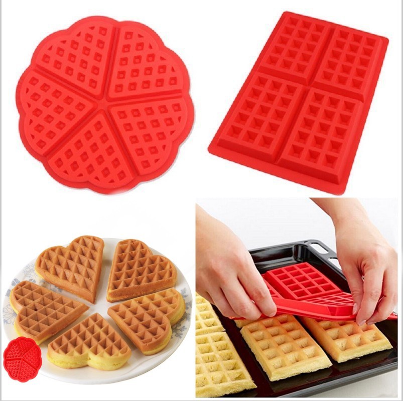 Food Grade Silicone Waffle Mol - đánh giá và giá Kitchen Baking Kit