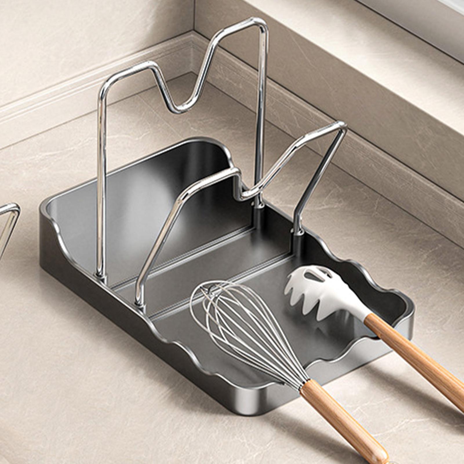 Pot Lid Rack Vertical Spoon Dr - đánh giá và giá Kitchen Baking Pantry