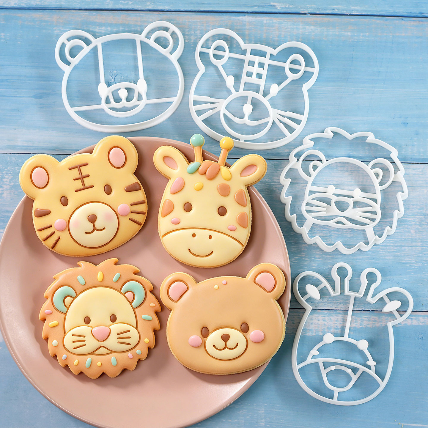 4 Pcs Animal Cookie Cutters Se - đánh giá và giá Kitchen Baking Kit