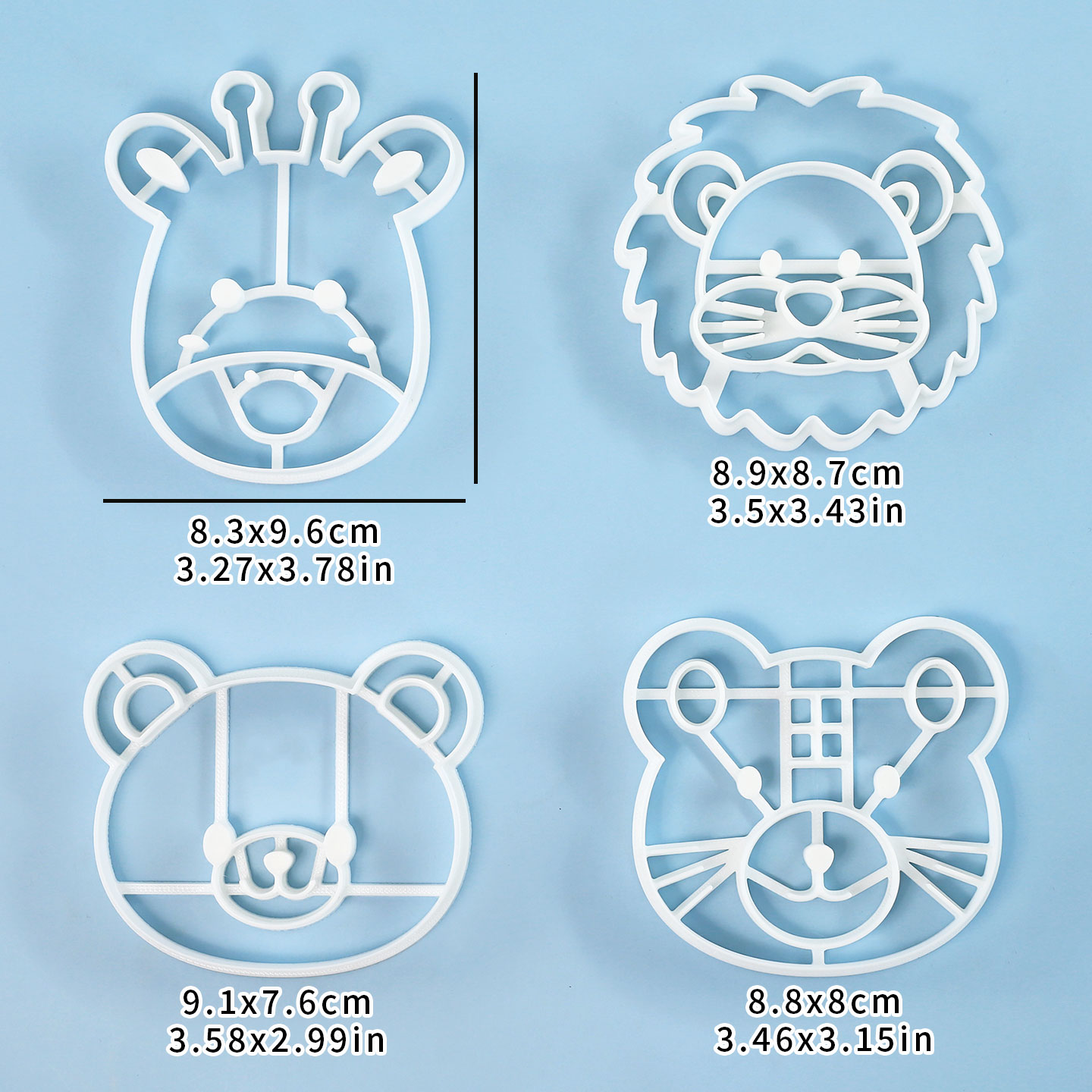 4 Pcs Animal Cookie Cutters Se - đánh giá và giá Kitchen Baking Kit