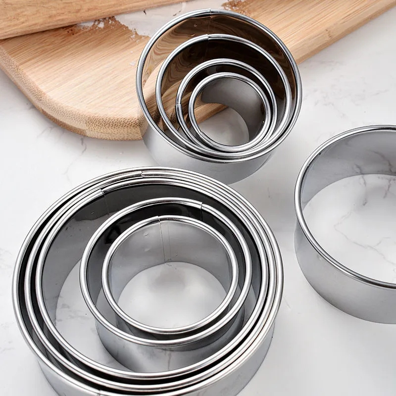 5PCS Round Stainless Steel Bis - đánh giá và giá Kitchen Baking Utensils