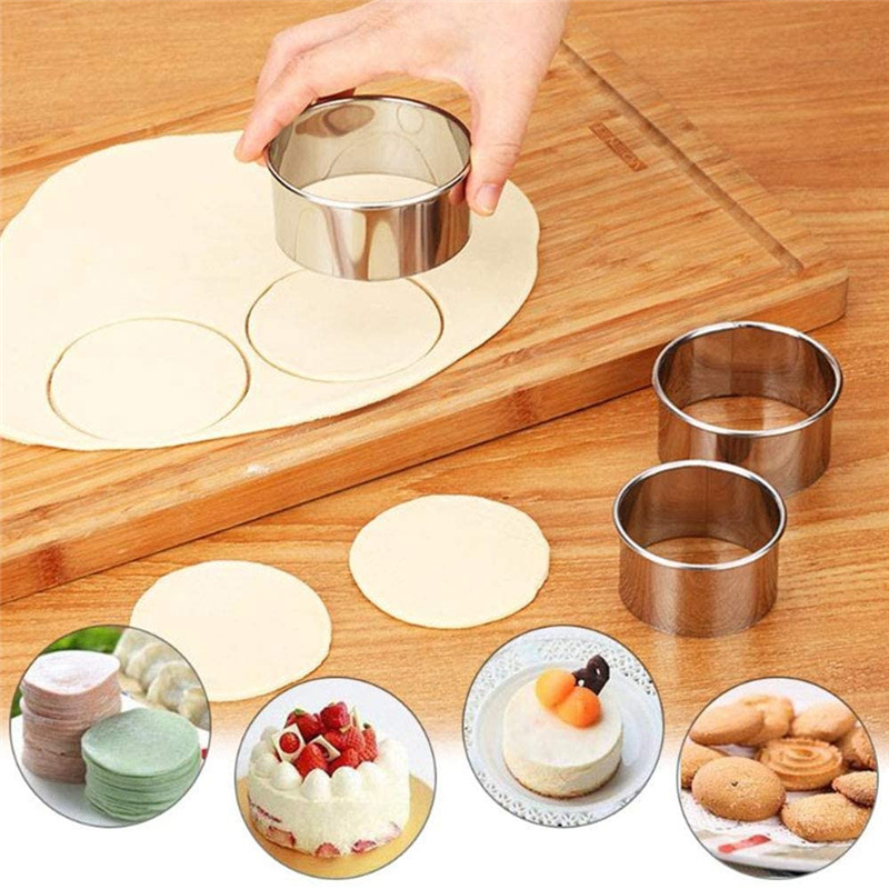 5PCS Round Stainless Steel Bis - đánh giá và giá Kitchen Baking Utensils