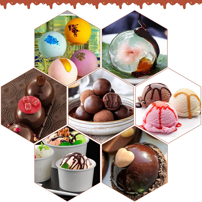 6 Cavities Semicircle Silicone - đánh giá và giá Kitchen Baking Utensils