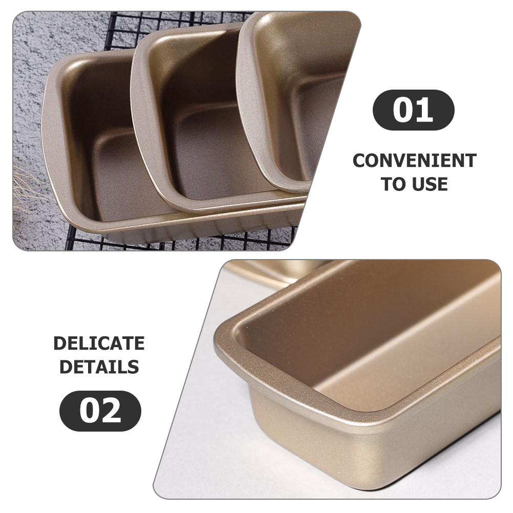 3Pcs Rectangular Loaf Pan Carb - đánh giá và giá Kitchen Baking Pans