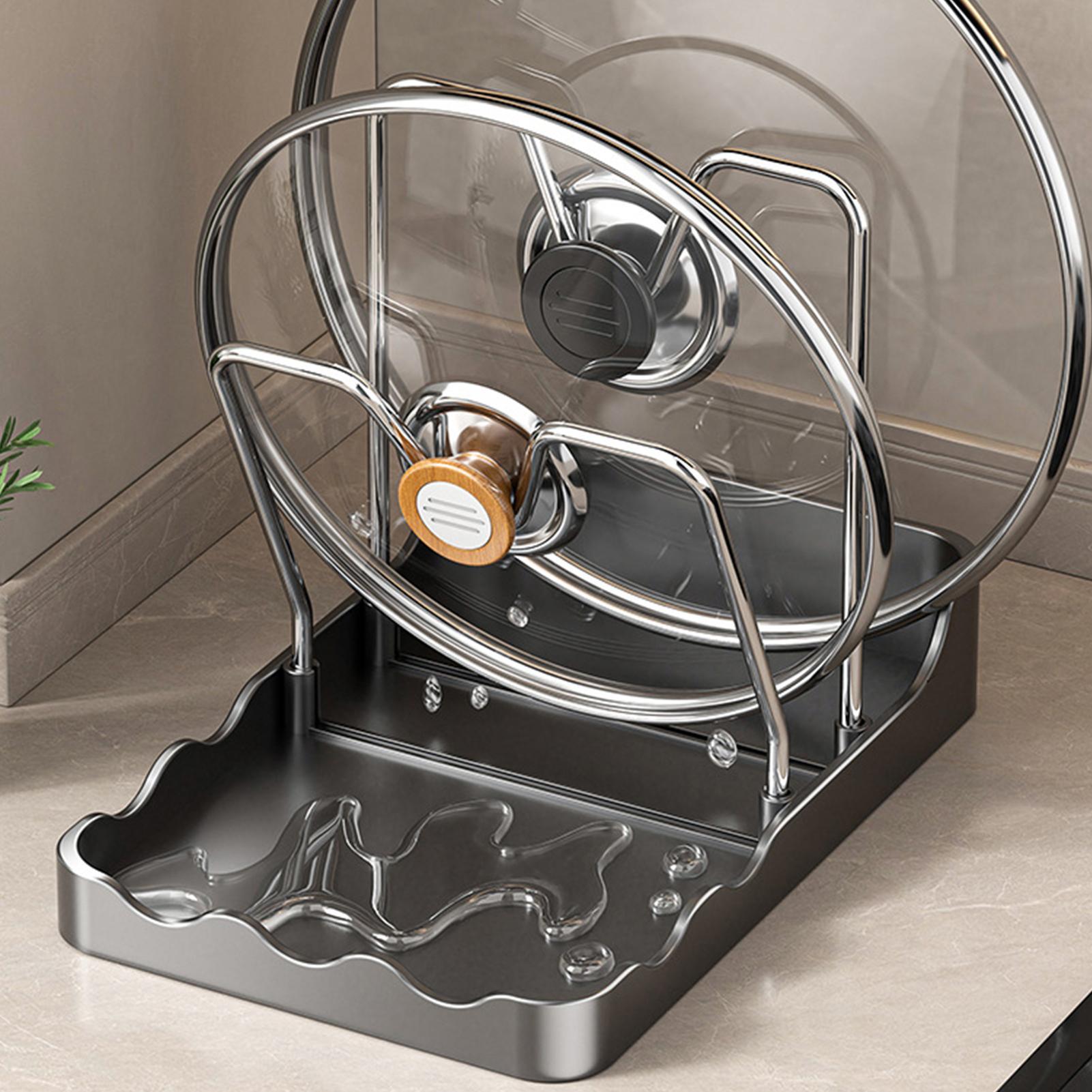 Pan Lid Organizer Vertical Spo - đánh giá và giá Kitchen Baking Pantry