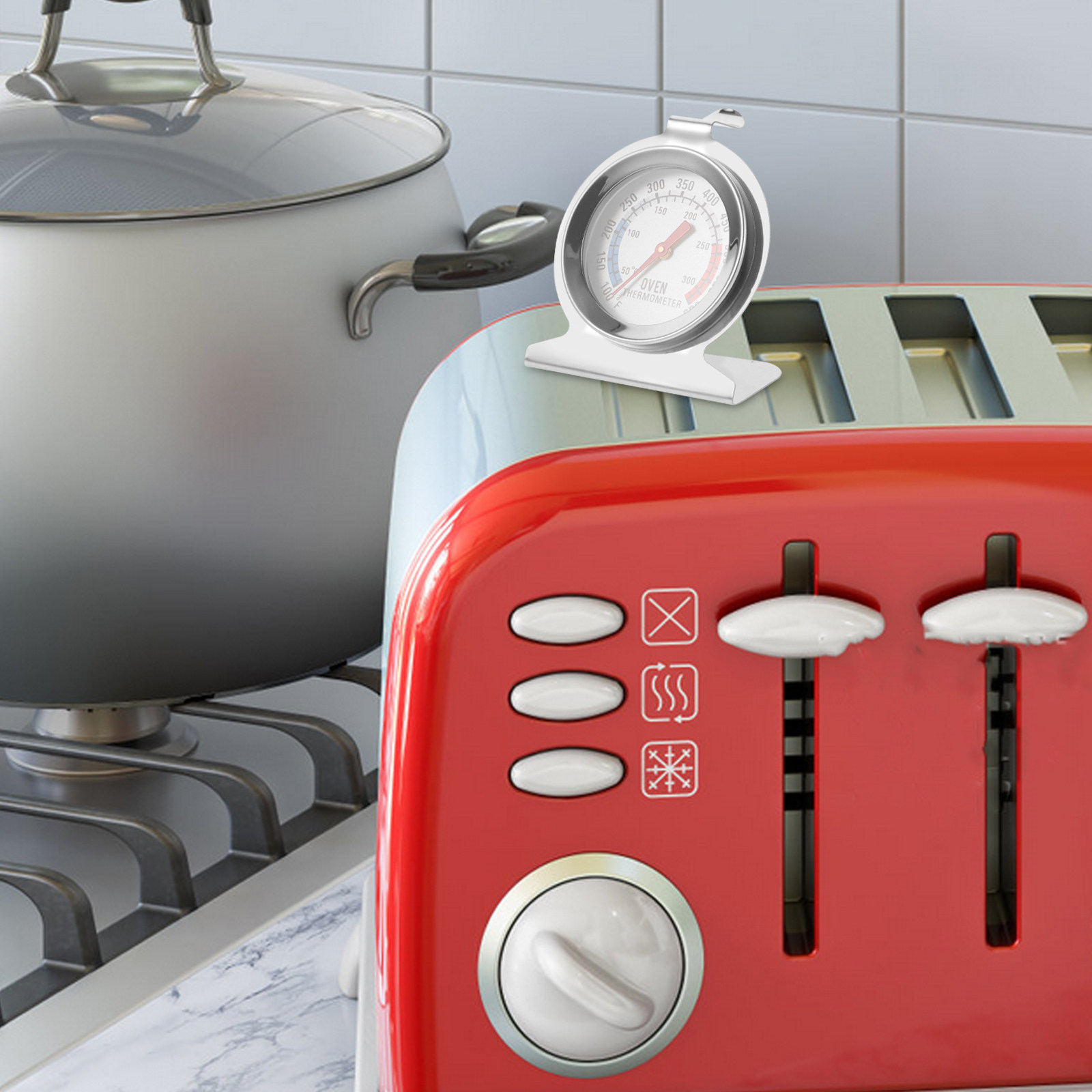 2Pcs Stainless Steel Oven Ther - đánh giá và giá Kitchen Baking Cooking
