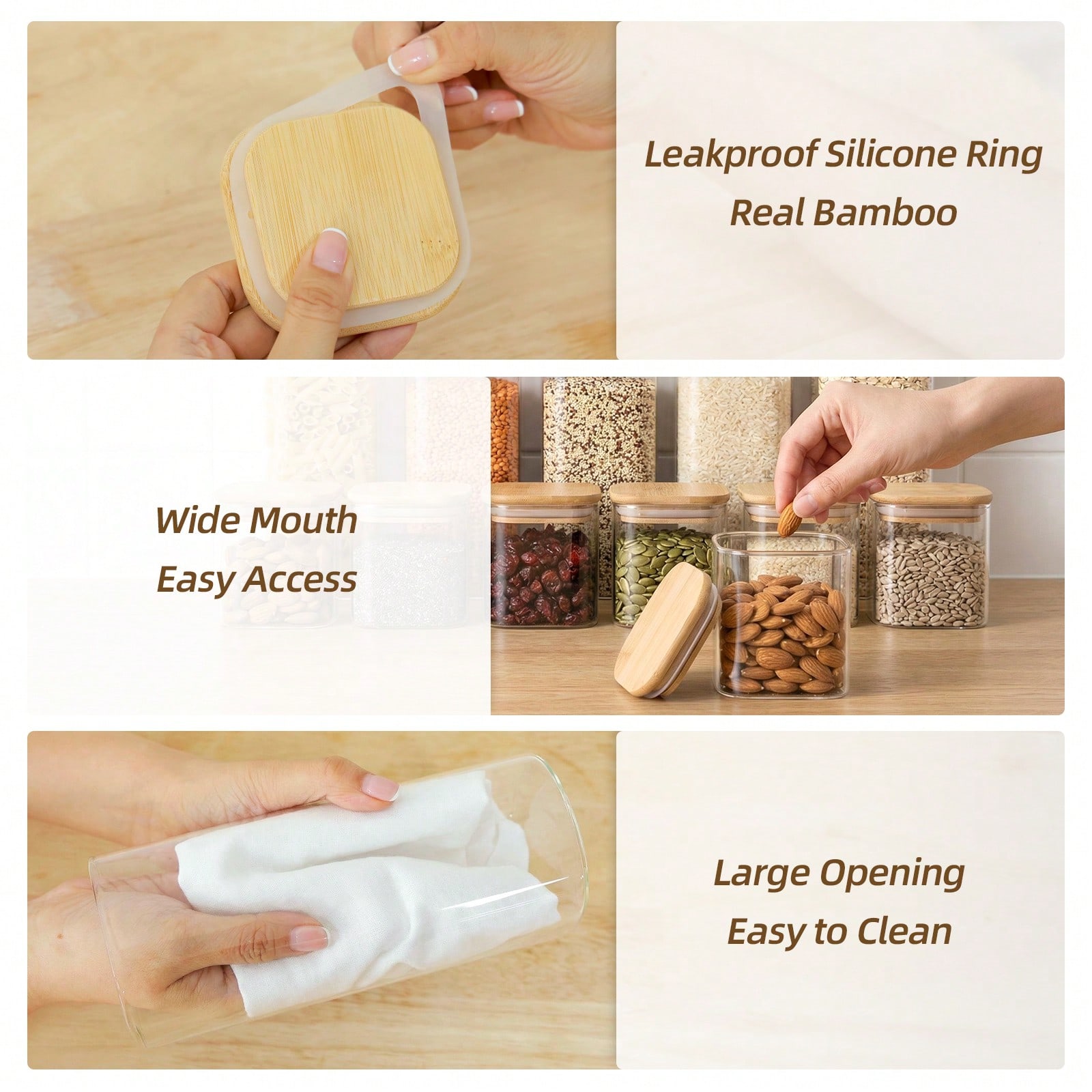 Tomnk 12pcs Glass Food Storage - đánh giá và giá Kitchen Baking Pantry